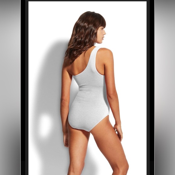 NWT- Seafolly “SeaDive”White Swimsuit - Picture 5 of 11